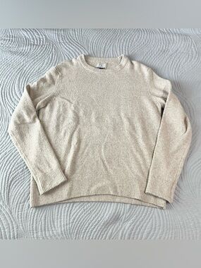 American Eagle Men’s Size Medium Cream Beige Crewneck Pullover Sweater